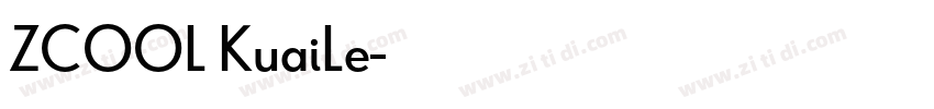 ZCOOL KuaiLe字体转换